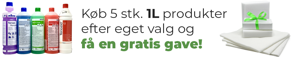 Tilbud! Gratis gave - køb 5 1 liters produkter og få en praktisk gave med i købet!