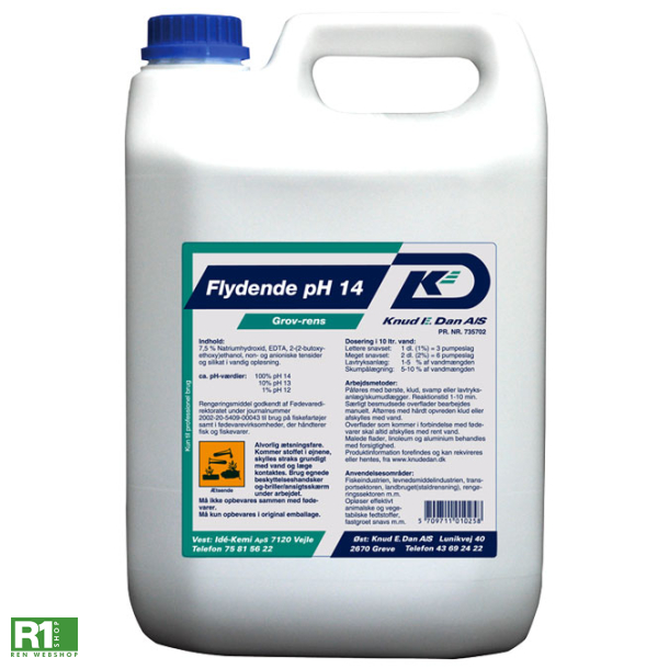 KED Flydende pH 14 grovrens 5L