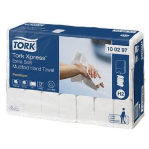 Tork H2 Xpress ekstra soft papirhndkldeark