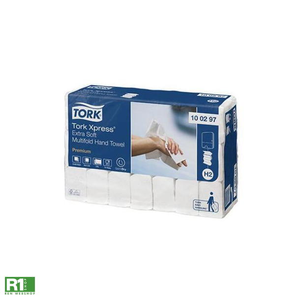 Tork H2 Xpress ekstra soft papirhndkldeark