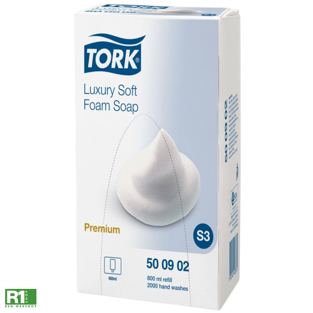 Tork S3 500902 Skumsbe Luksus, 800 ml. (4 stk.)