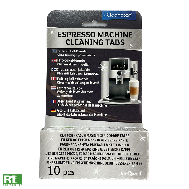 Cleanosan Rense &amp; afkalkertabs til espressomaskiner 10stk