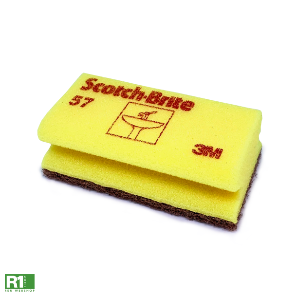 3M Scotch-Brite skuresvamp ridsefri gul