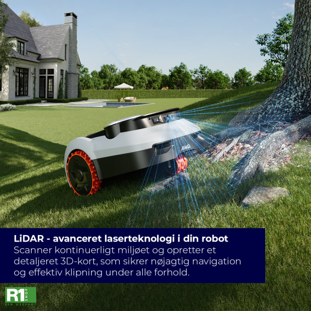 Segway Navimow i220E LiDAR Pro robotpl�neklipper AWD 