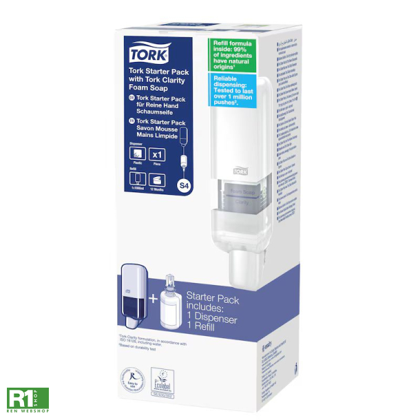 Startpakke Tork S4 dispenser + Clarity skumsbe 1L