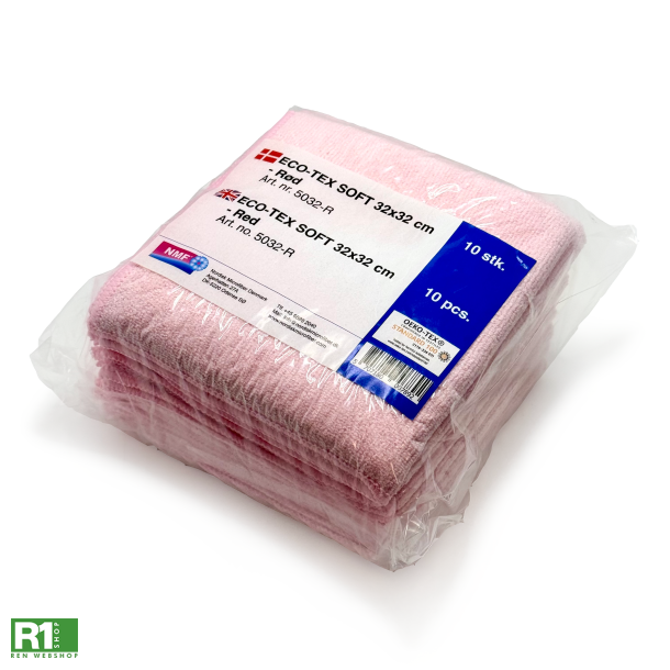 NMF ECO-TEX SOFT microfiberklud lyser�d 32x32cm 10stk