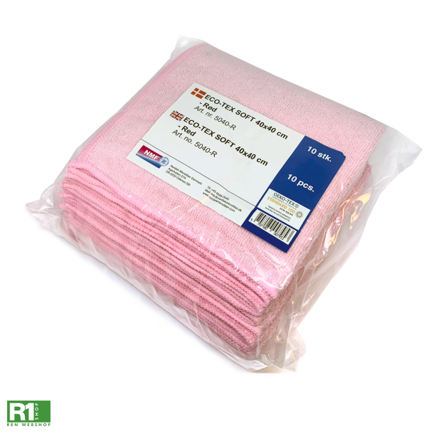 NMF oeko-tex microfiberklud lyserd 10stk
