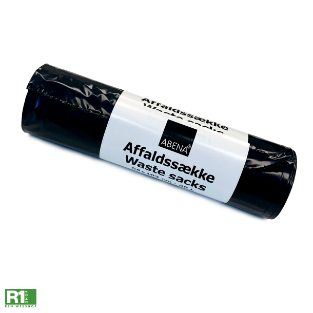 Abena affaldsskke sort 55x130 60L