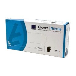 Abena engangshandsker i nitril, sorte, str. L (8-9)