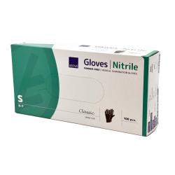 Abena engangshandsker i nitril, sorte, str. S (6-7)