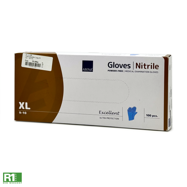 Abena engangshandsker nitril lang XL