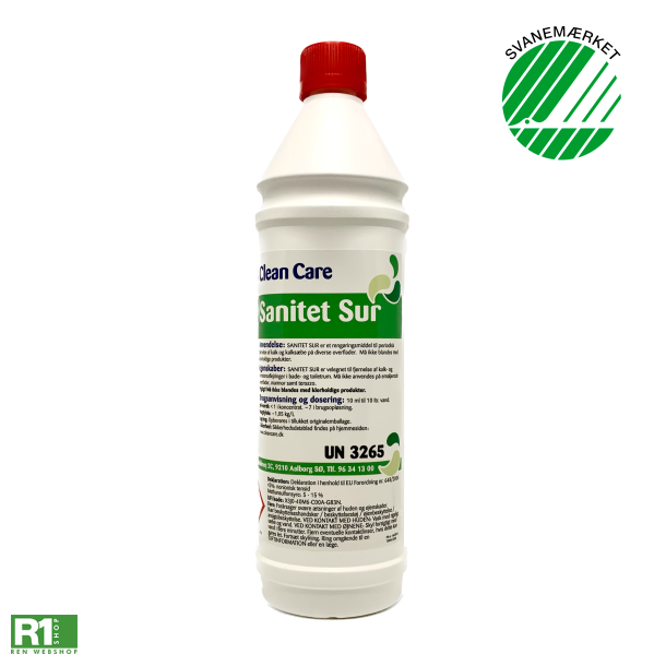 Clean Care Sanitet SUR sanitetsrens svanemrket 1L