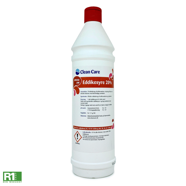 Clean Care Eddikesyre 20% 1L