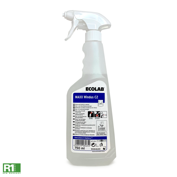 Ecolab MAXX Windus C2 glasrens 750ml