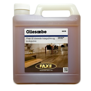 Faxe oliesbe natur, dunk med 2,5 liter pleje til trgulve og korkgulve.