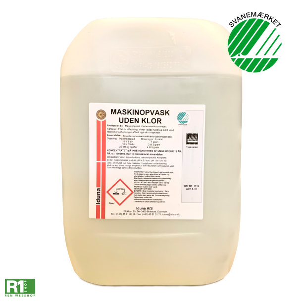 Iduna Maskinopvask uden klor svanemrket 12,5kg