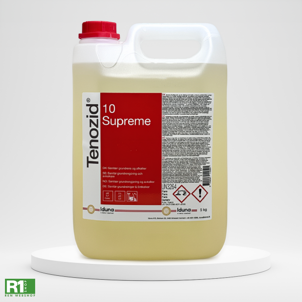 Iduna Tenozid 10 Supreme sanit�r grundrens &amp; afkalker 5L