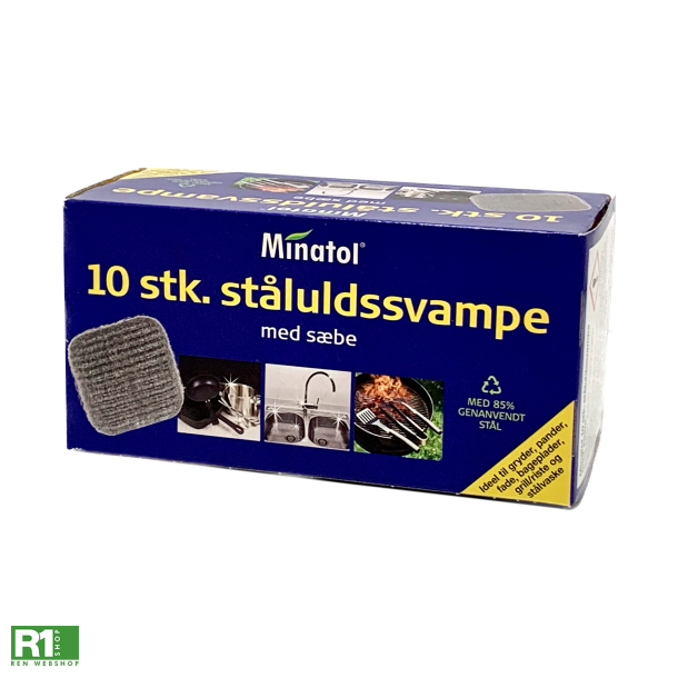 Minatol stluldssvampe med sbe 10stk