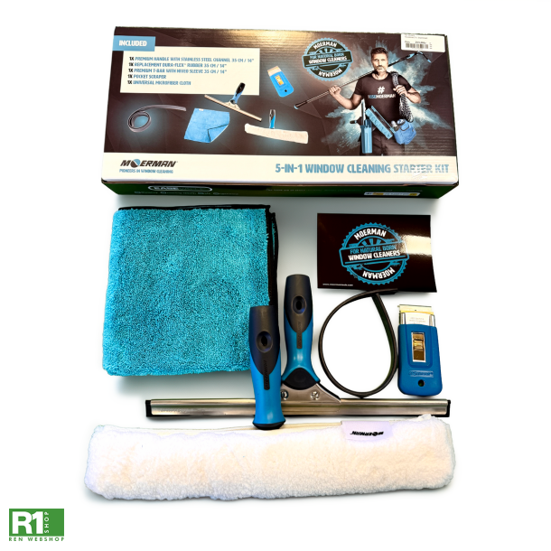 Moerman 5-i-1 startpakke til vinduespudsning 