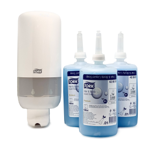 Pakketilbud - Tork dispenser + 3x kropss�be