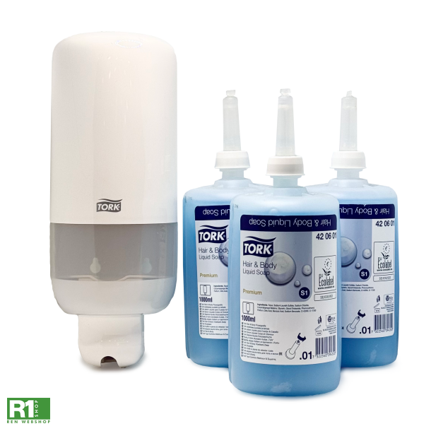 Pakketilbud - Tork dispenser + 3x kropss�be