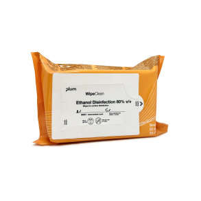 PLUM WipeClean ethanol 80% desinfektionsserviet 25stk