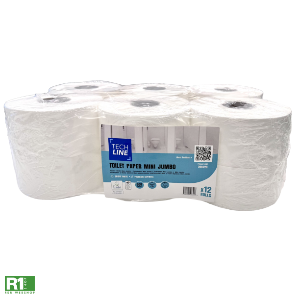 Techline mini jumbo toiletpapir 12stk