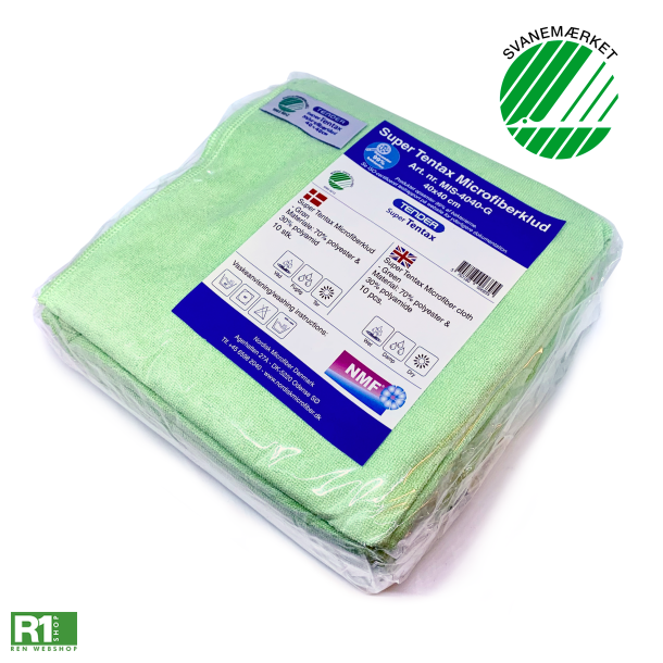 Tender Super Tentax Microfiberklud grn 10stk