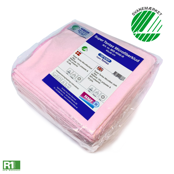 Tender Super Tentax Microfiberklud lyserd 10stk