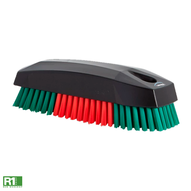 Vikan neglebrste rd/grn/sort