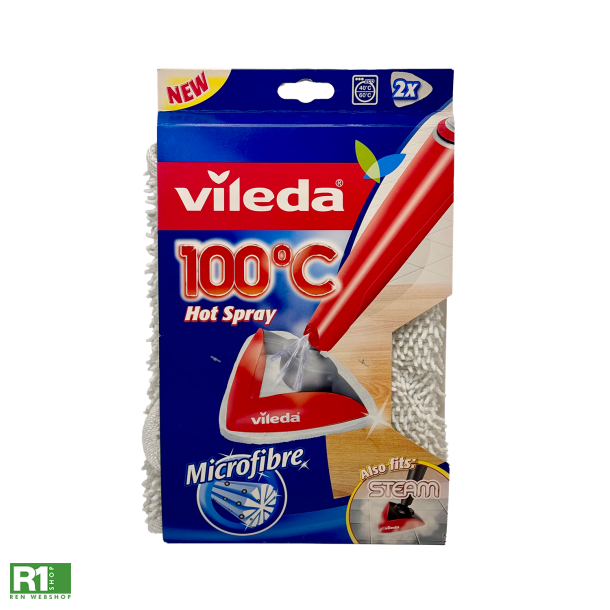 2 stk. microfiber-mopper til udskiftning    �Originalt Vileda tilbeh�r tilh�rende Dampmoppe 100�C Hot Spray, passer ogs� til Steam.